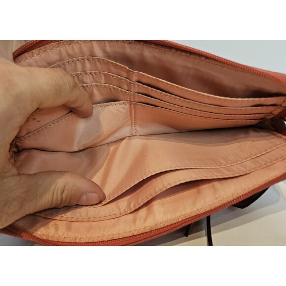 Coach Pink 8 inch Wristlet Wallet | 3 Zipper Compartments - Picture 12 of 14